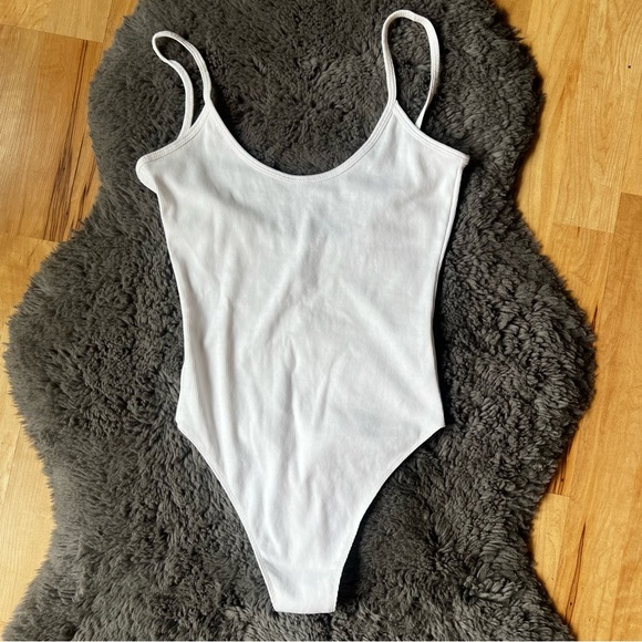 American Apparel Tops - American Appeal Ribbed Thong Bodysuit
